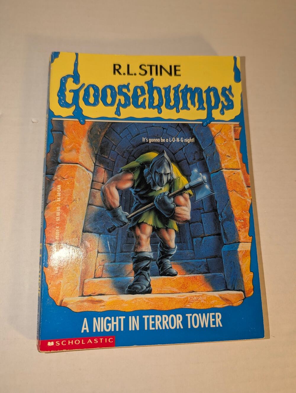 Vintage 1996 Goosebumps A Night in Terror Tower First Edition Book Mint